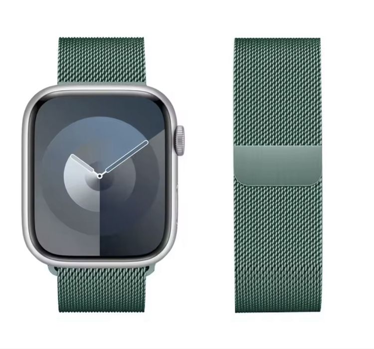 Браслет металевий Apple Watch 44-45 mm (міланська петля, Milanese, ремінець, металлический ремешок Миланская петля, Миланезе)