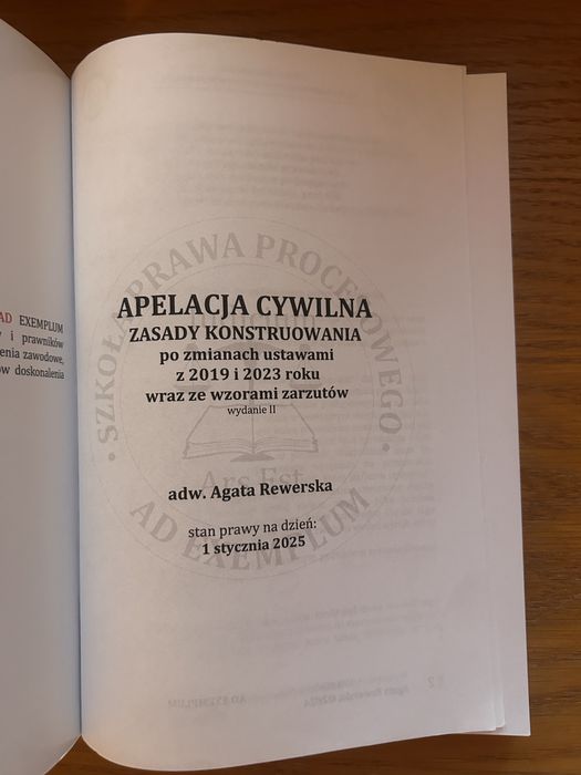 Agata Rewerska „Apelacja cywilna”