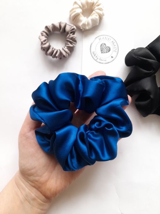 4 sztuki zestaw jedwabnych scrunchie gumek