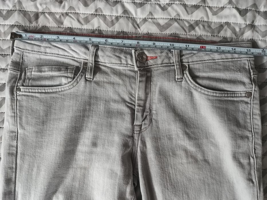 Spodnie damskie jeansowe szare rozmiar 38 MANGO