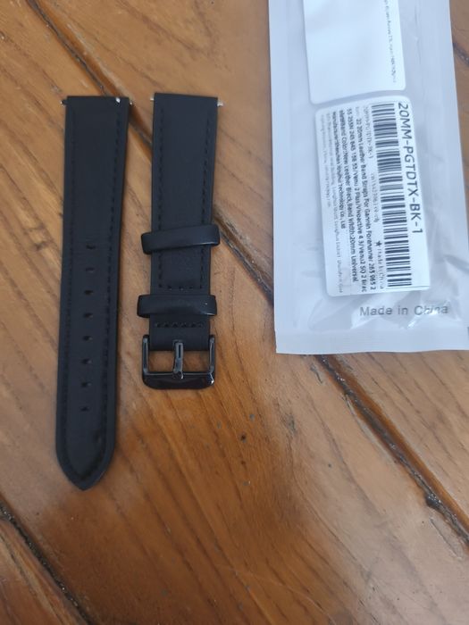 Bracelete em pele para smartwatch 20mm