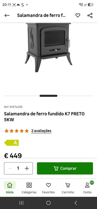 Salamandra de ferro fundido