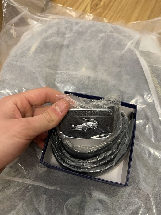 Купити ремінь LACOSTE, оригінал, ремень лакоста, придбати ремінь 120 с