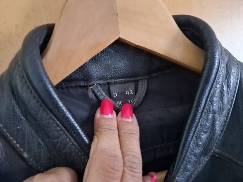Casaco em pele  mota mulher