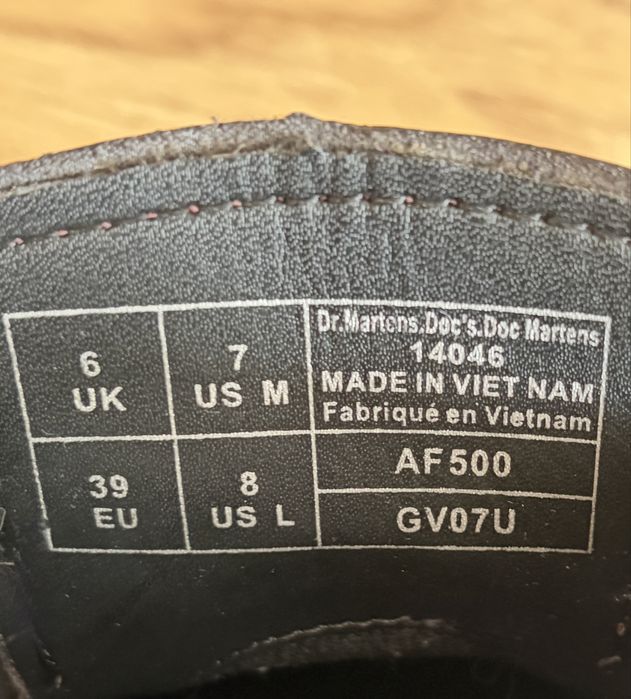 Dr. Martens 1461 Cherry Red Vegan, розмір 39, жіночі