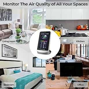 Высокоточный ЛАЗЕРНЫЙ Газоанализатор 8 в 1 Монитор ДЕТЕКТОР  с WIFI