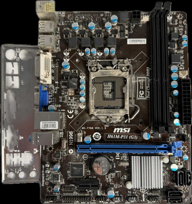 Płyta główna MSI H61M-P31 (G3) LGA 1155 mATX
