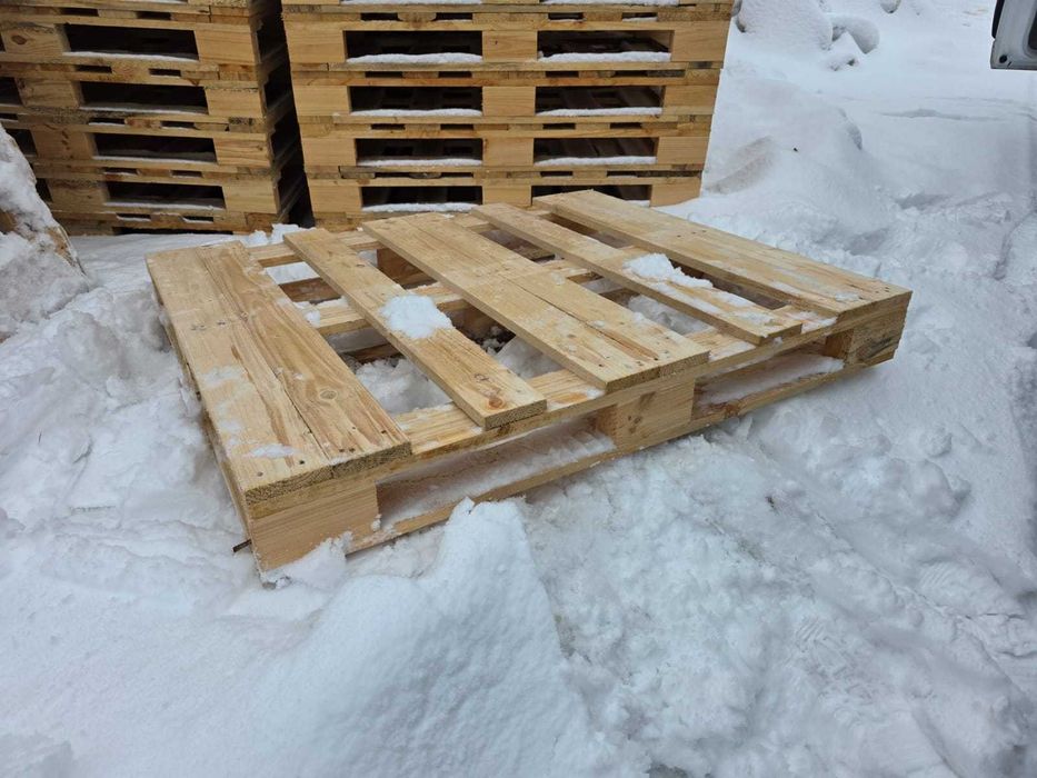 Solidna PALETA Przemysłowa 120x100cm [ Pod Beczki, IBC, Opał ]