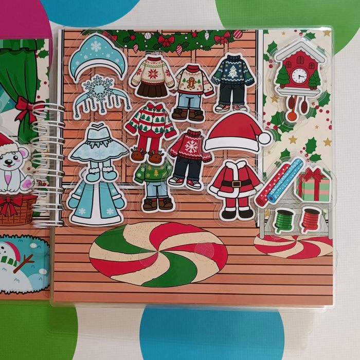 Тока бока Зимовий відпочинок альбом на липучках подарунок дитині