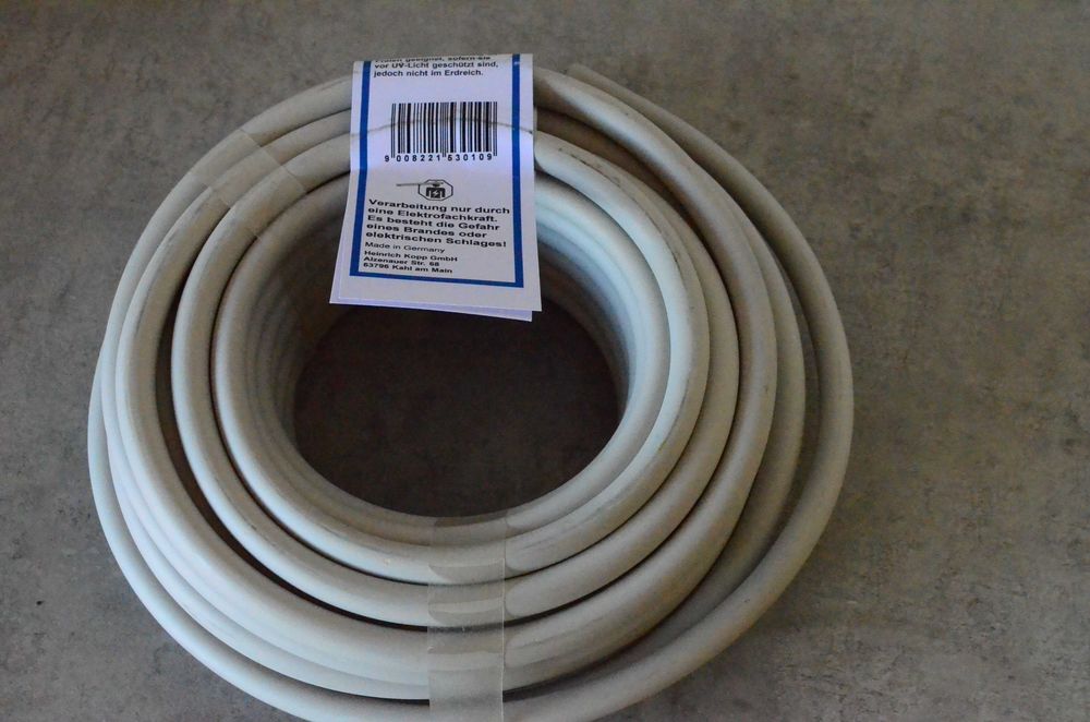 Kopp przewód 5-ŻYŁOWY NYM-j 5x1,5 mm Szary 10m