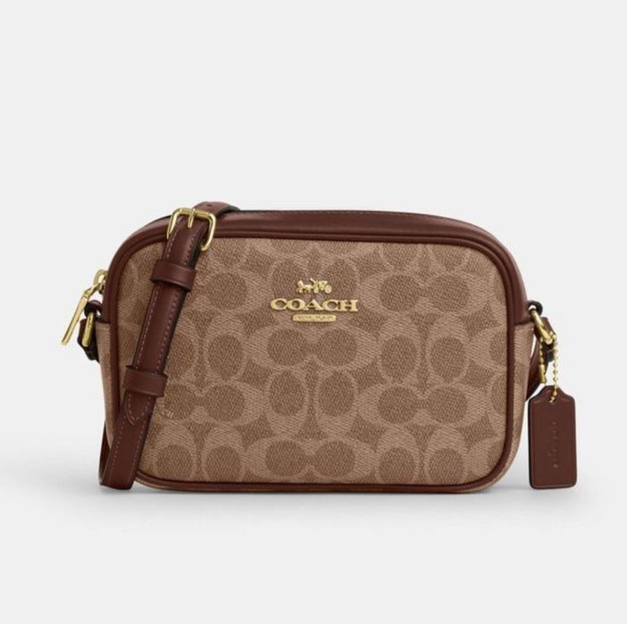 Оригінал Сумка Coach Mini Jamie Crossbody Camera bag  канва