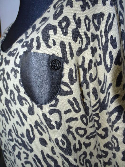 Armani Jeans sweter panterka 40