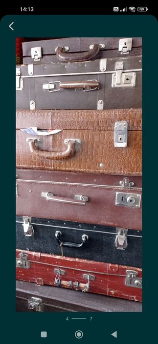 Радянські валізи.чемодани.сумки.