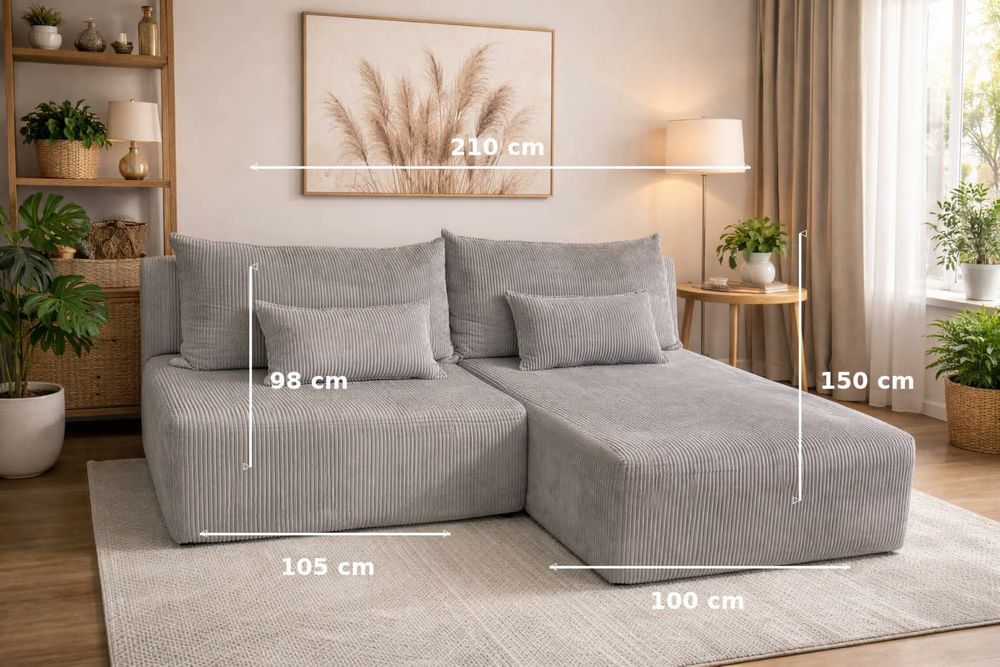 Narożnik z funkcją spania, wygodna sofa