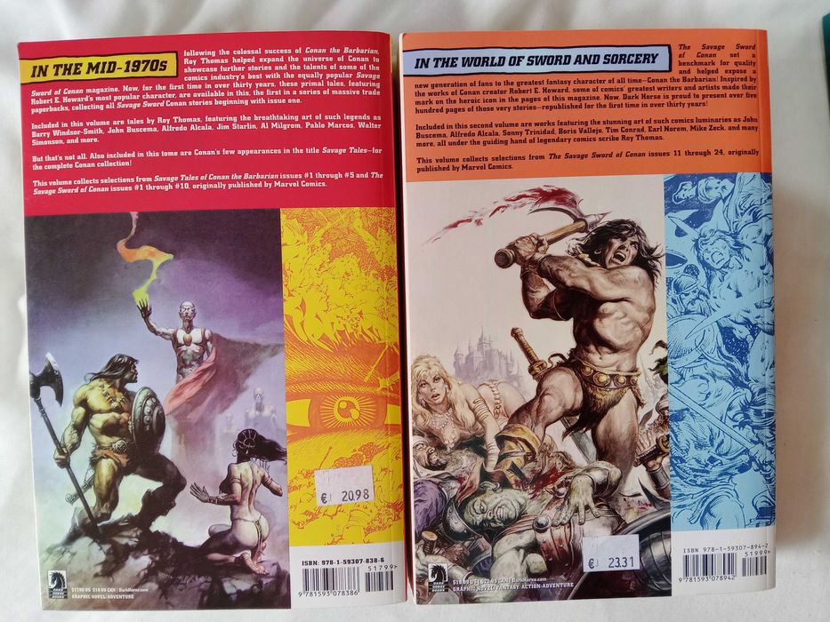 2 BD Conan "Savage Sword"