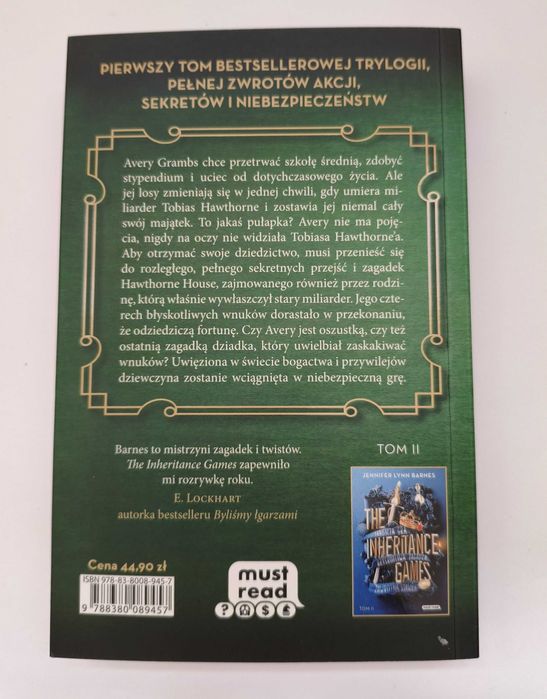 Książka "The Inheritance Games" część 1