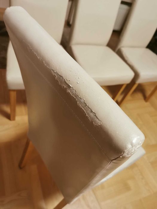 Komplet czterech krzeseł JYSK - Kolor ecru -  Warszawa