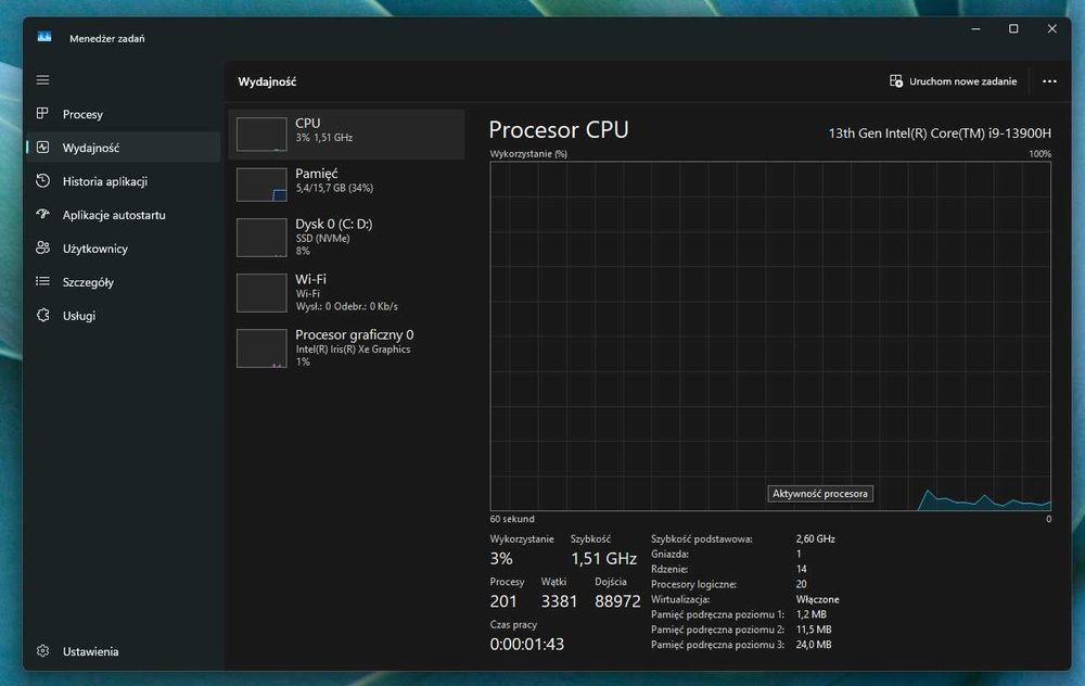 Huawei MateBook D16 – i9-13900H  16GB RAM 1Tb SSD
