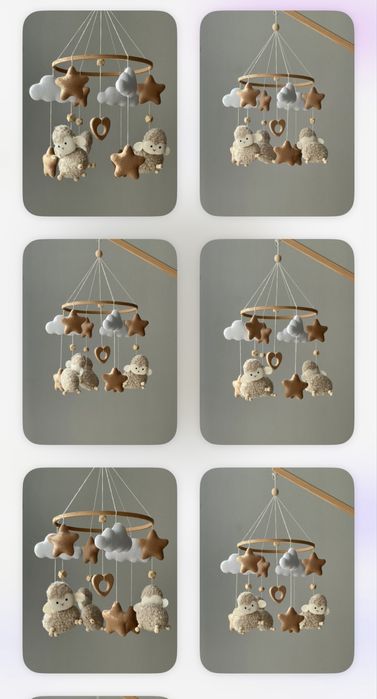 Мобіль на ліжко ручної роботи з музикою