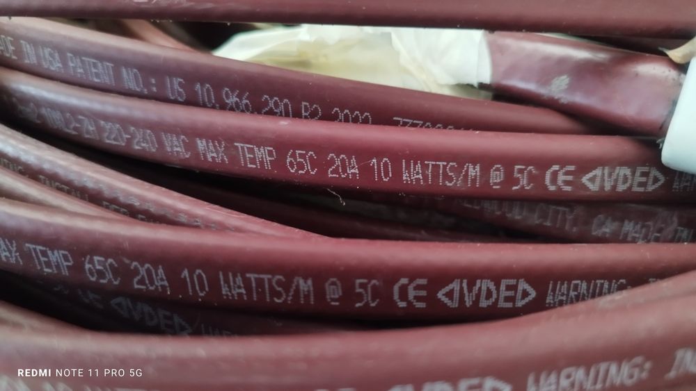 Kabel grzewczy, przewód grzejny. Ogrzewanie