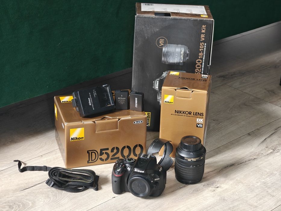 Nikon d5200 + nikkor 18-105  kit