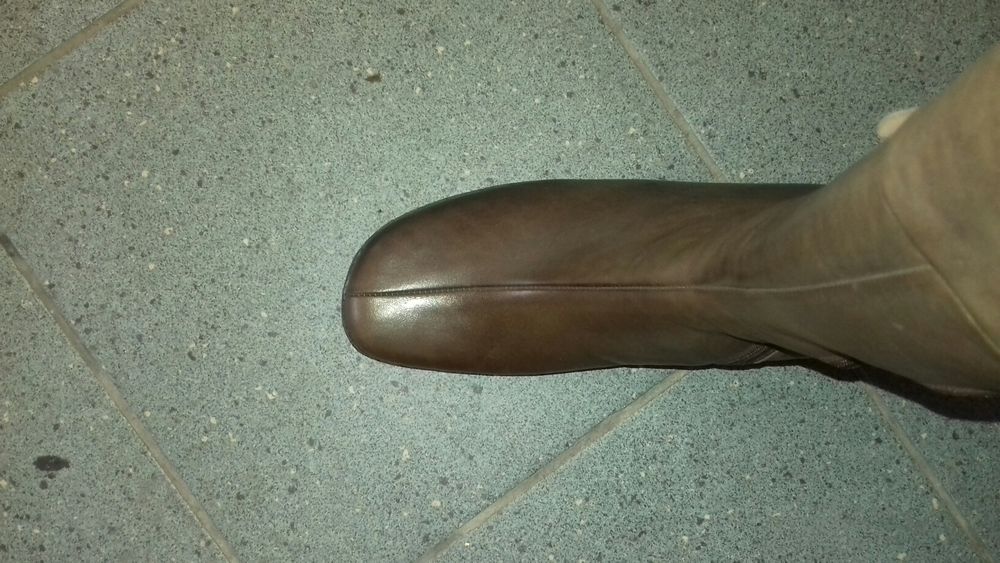 Ryłko brązowe kozaki koturny 37 40 36