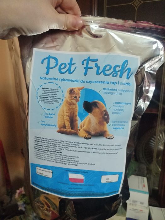 Pet Fresh rękawiczki do czyszczenia psa / kota
