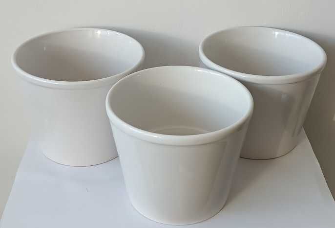 osłonki ceramiczne białe 3szt. kpl