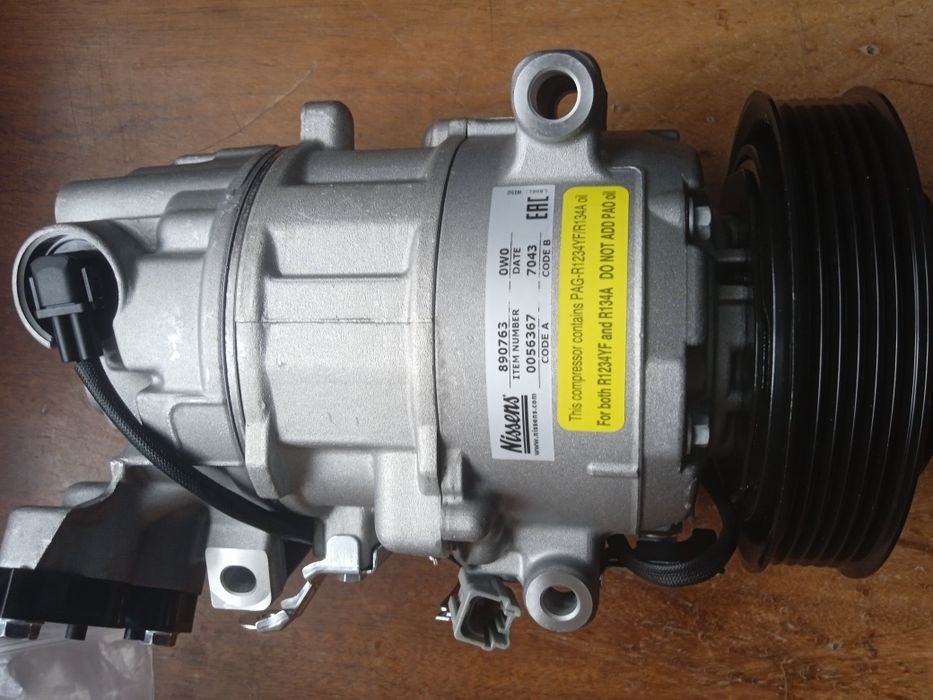 Компресор кондиціонера RENAULT MEGANE lll (Nissens) 890763: 14 500