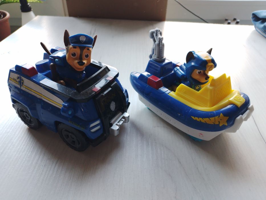 Psi Patrol pojazdy z figurkami - Chease amfibia