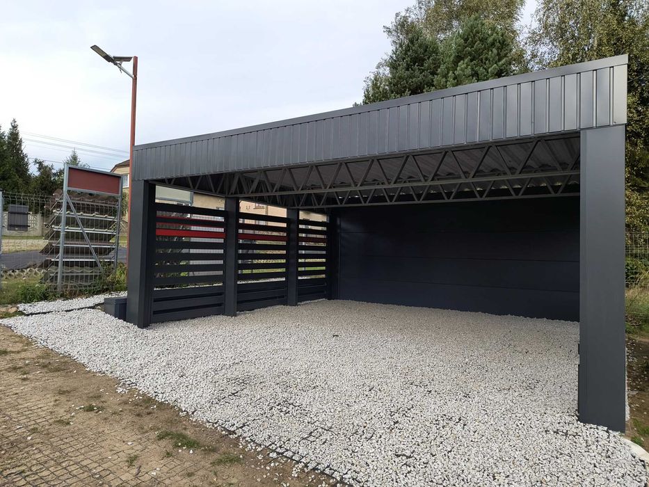 Wiata garażowa, CARPORT, garaż, konstrukcja na DOWOLNY WYMIAR