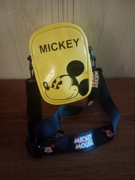 Torebka na ramię żółta Mickey Mouse. Nowa