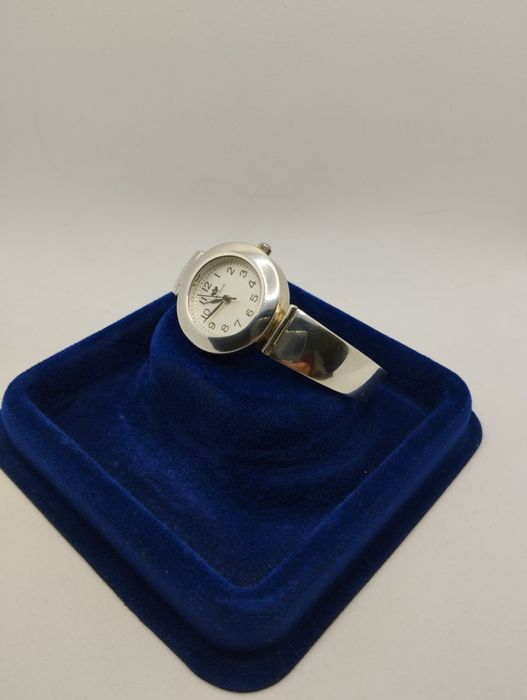 Srebrny damski zegarek, na baterie, próba 925