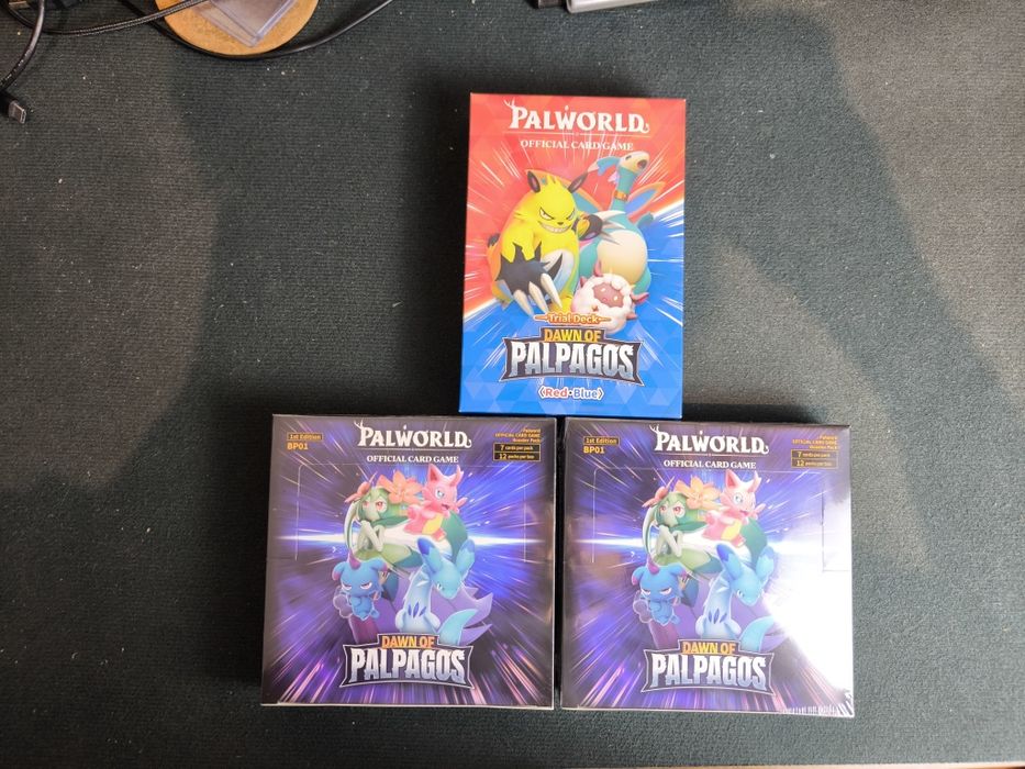 Cartas colecionáveis Palworld 1st Edition seladas