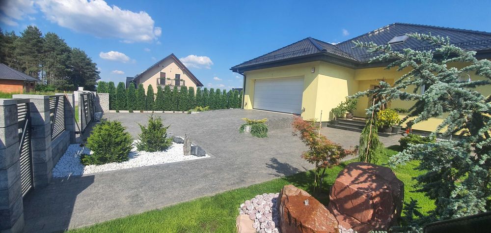 CZARNA Kostka brukowa Granitowa cięta na podjazdy.. WYPRZEDAŻ !