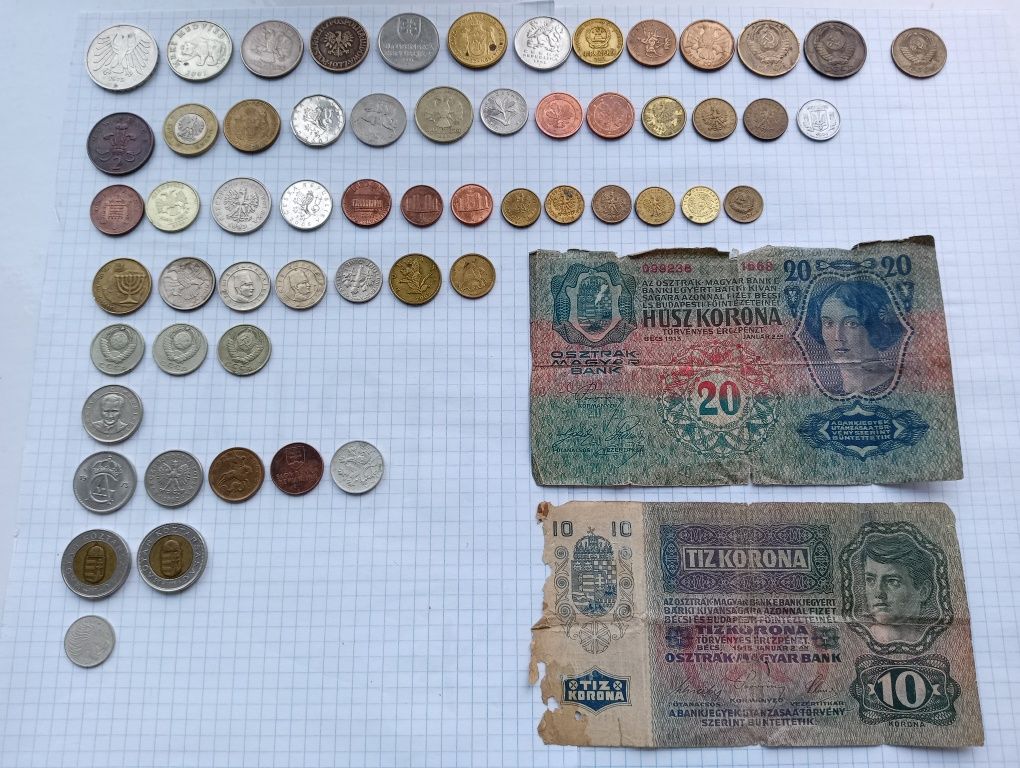 Австро-угорські крони та 58 монет: 30 грн. - Коллекционирование Львов на Olx