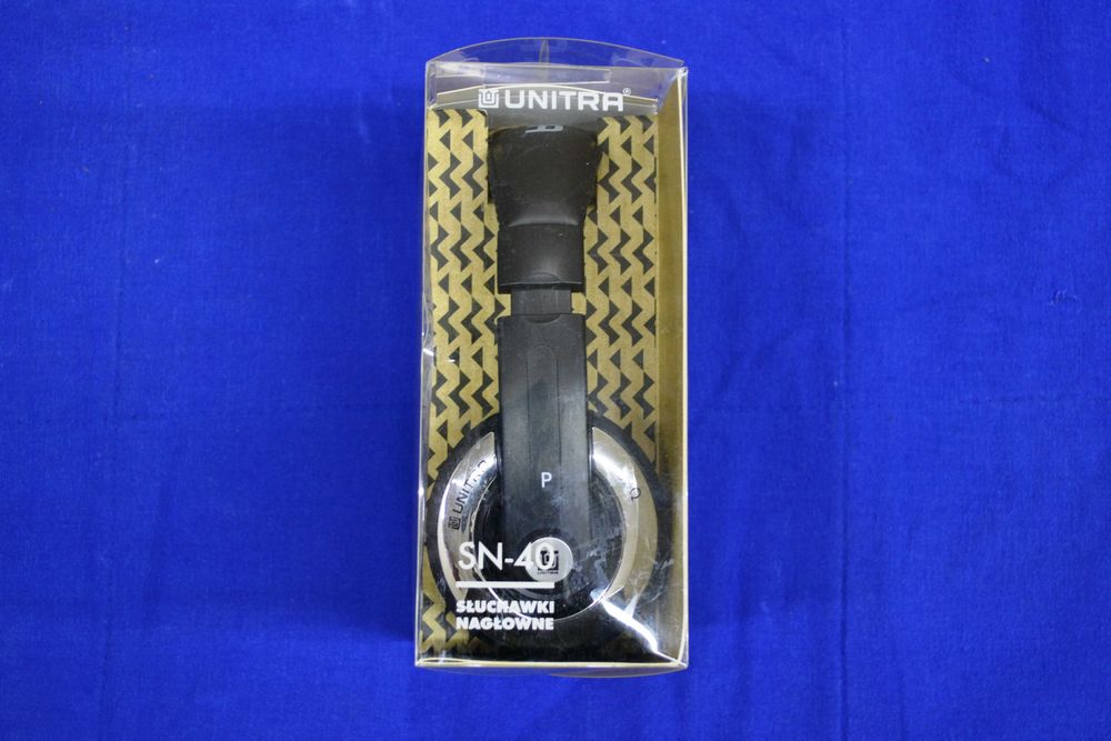 Słuchawki nauszne UNITRA SN-40 z mikrofonem - oryginał -