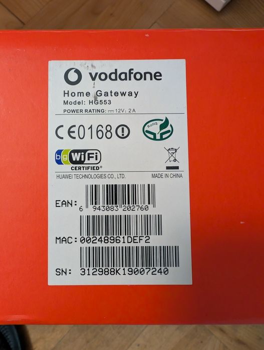 Router VODAFONE Station Home Gateway