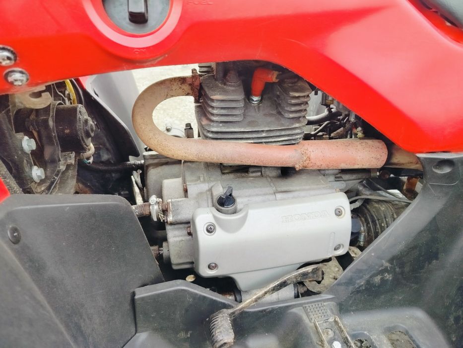 Quad 4x4 Honda trx350 pług do śniegu wciągarka lampa led