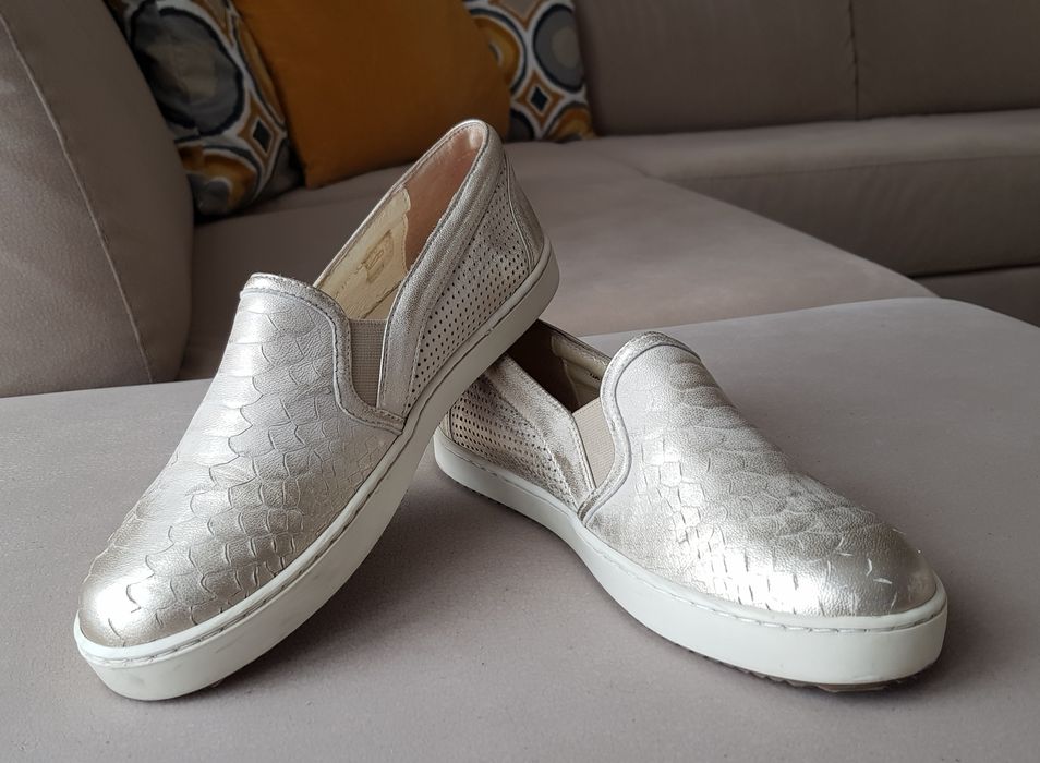 Półbuty, Mokasyny, Skora, rozm.37, IDEAŁ