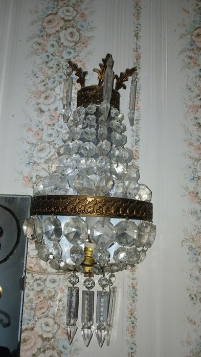 Aplique parede "cristal" 2 peças