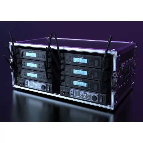 Audibax AWM 203 – Sistema de Microfone Profissional Sem Fios Duplo UHF