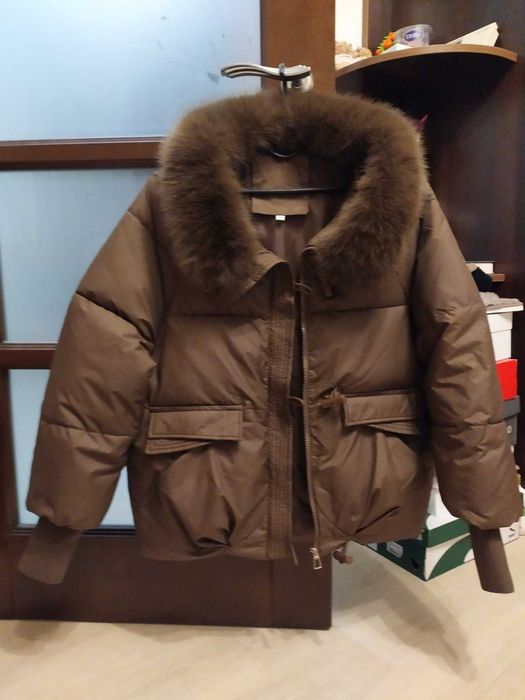 Куртка жіноча з натуральним песцем S