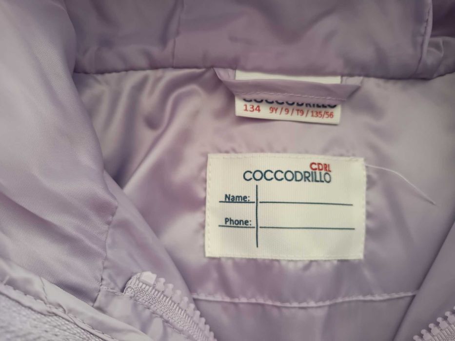 Kutka wiosenna dziewczęca Coccodrillo, lawendowa roz. 134cm
