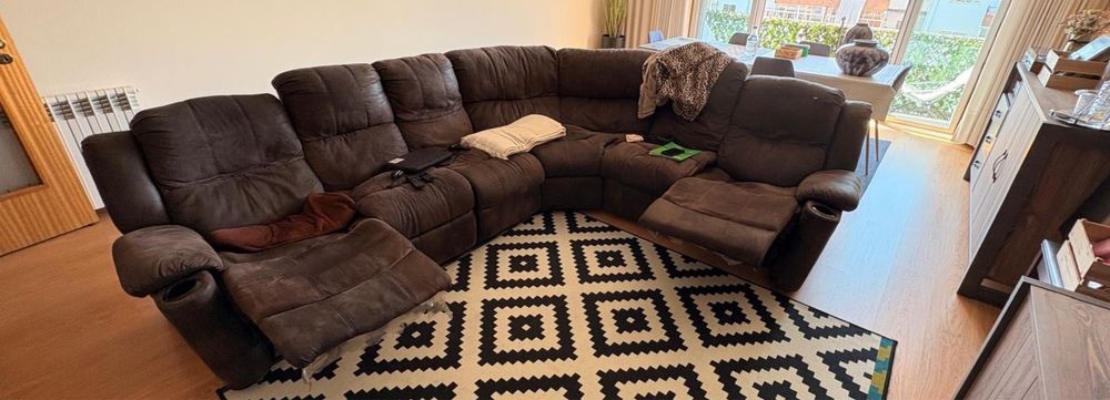 Sofa de canto de 7 lugares