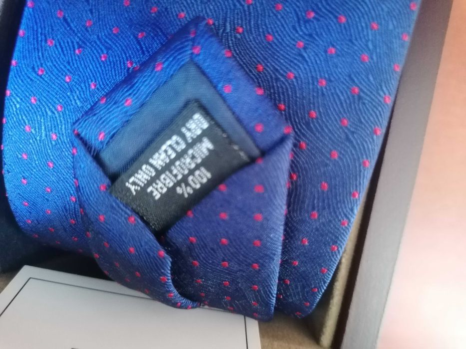 Krawat 100 % jedwab spinki nowe krawat z jedwabiu nowy