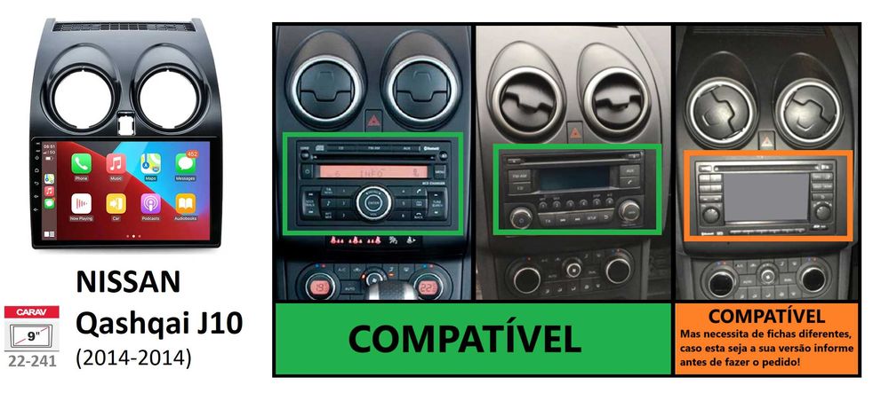 Rádio 2DIN Nissan QASHQAI J10 / J11 (2007 a 2021) • Android [4+64GB]