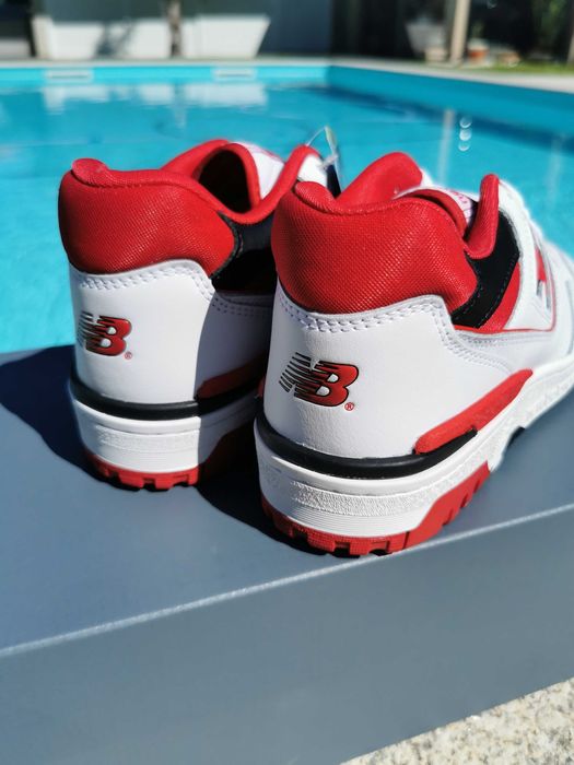 New Balance 550 White/Red 41,5 l 42