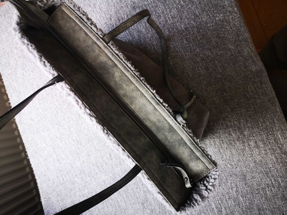 XSRY shopper bag duża szara torebka