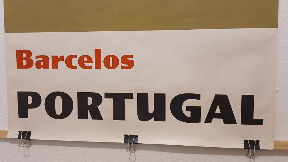 Antigo cartaz publicitário